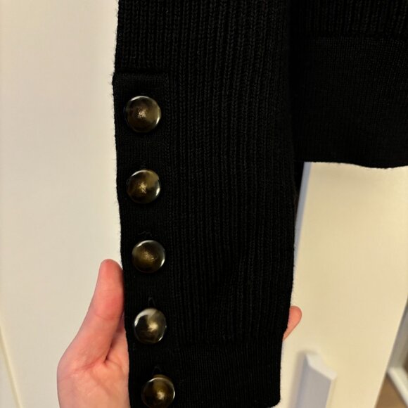 Sezane Sami Jumper in Black *BNWT* (merino wool & cotton) - Picture 8 of 10